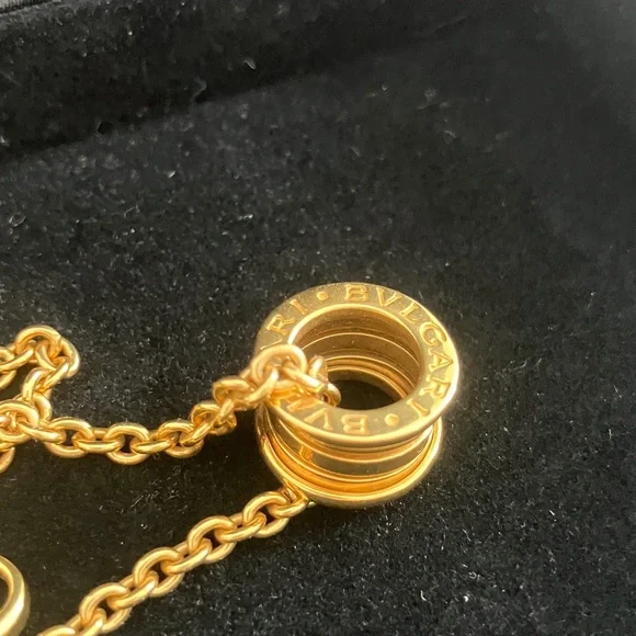 Rare VTG BVLGARI b.zero Bulgari 18kt Yellow Gold Link Cable Chain Necklace - Picture 5 of 12